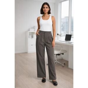 New with tags Halara Tailored Pants in charcoal/graphite Size XL Athleisure